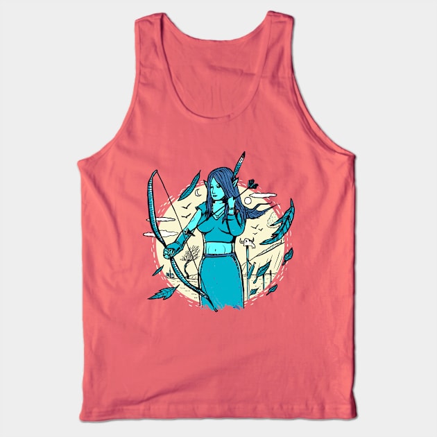 Archer Elf Tank Top by Pixelmania